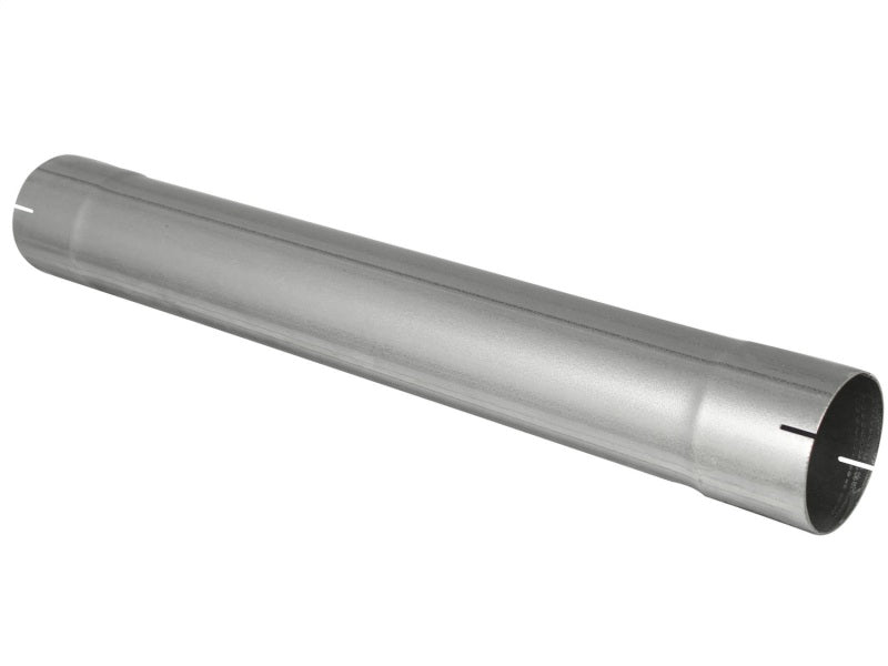aFe MACHForce XP Exhausts Muffler Delete Aluminized 4 ID In/Out 8 Dia - armamenter