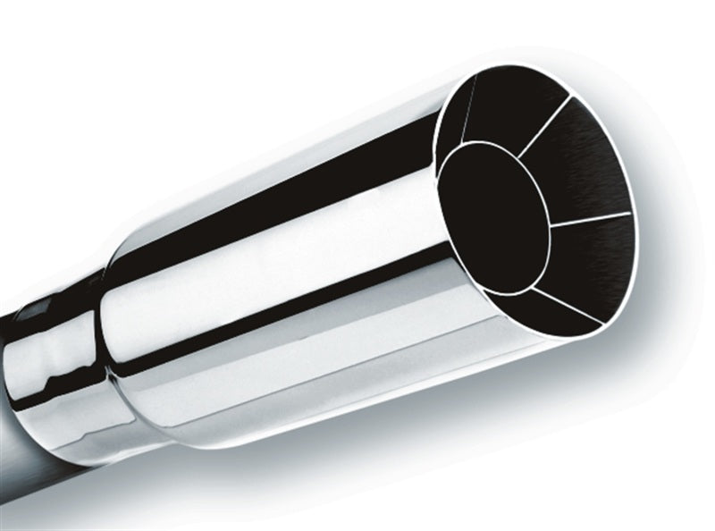 Borla Universal Polished Tip Single Round Intercooled (inlet 2 1/4in. Outlet 2 1/2in) *NO Returns* - armamenter