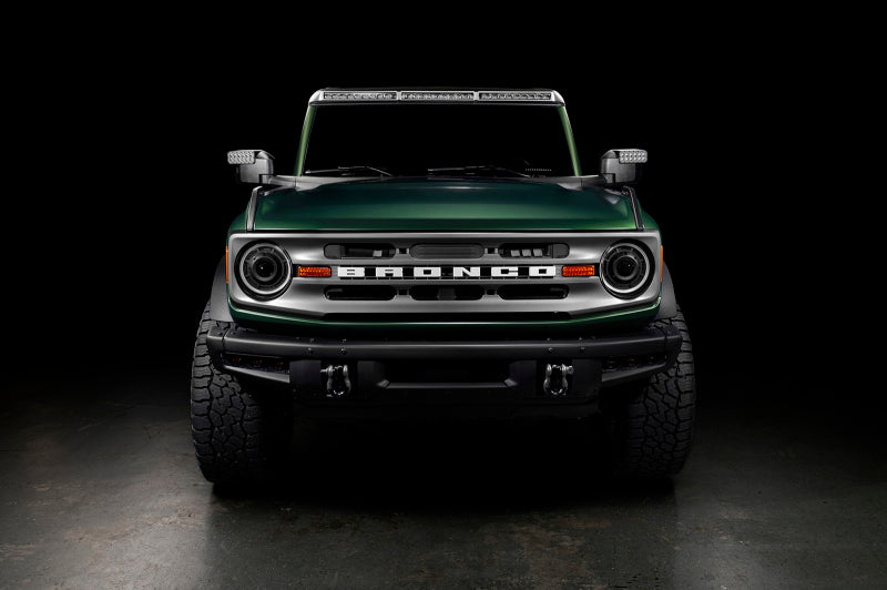 Oracle 2021+ Ford Bronco Oculus Bi-LED Projector Headlights - Amber/White Switchback