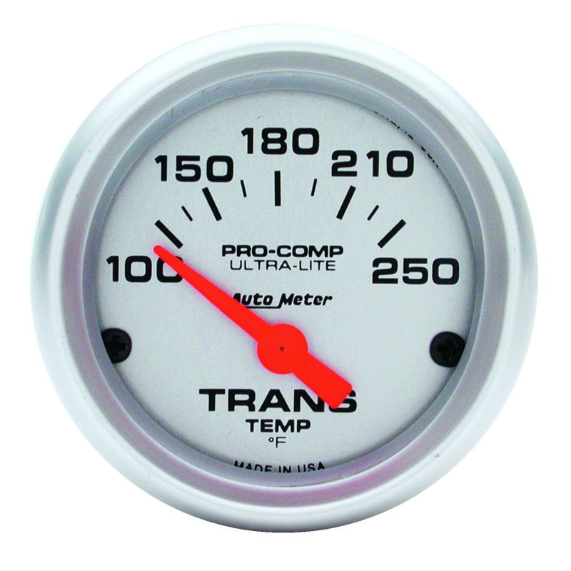 Autometer Ultra-Lite 52mm 100-250 Degree F Mechanical Transmission Temperature Gauge - armamenter