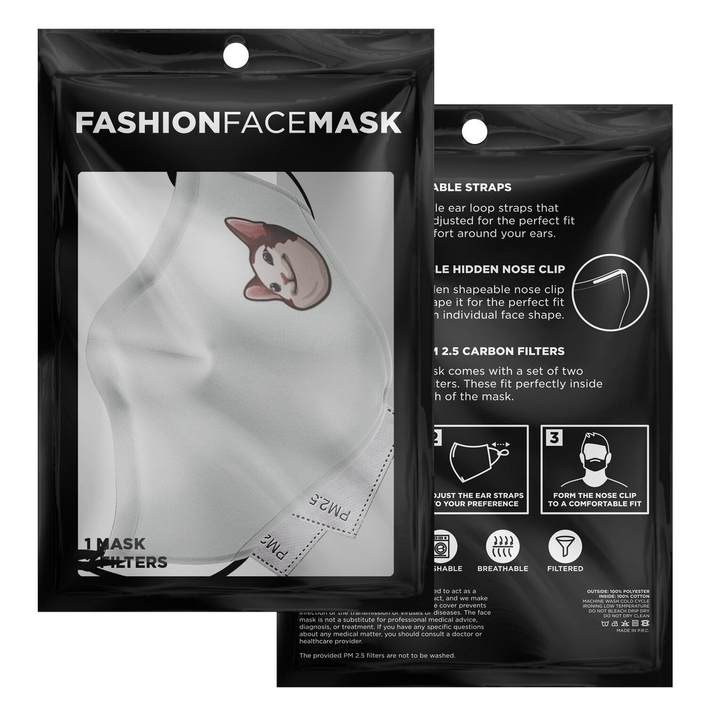 Fashion Face Mask - Beluga pop - armamenter
