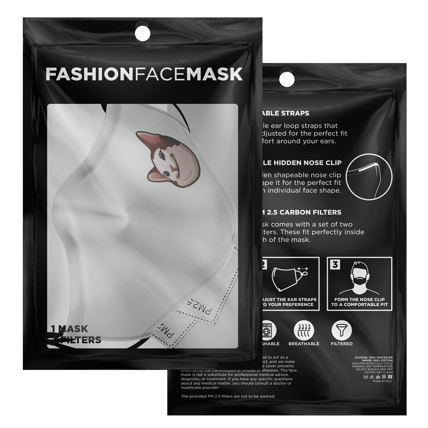 Fashion Face Mask - Beluga pop - armamenter