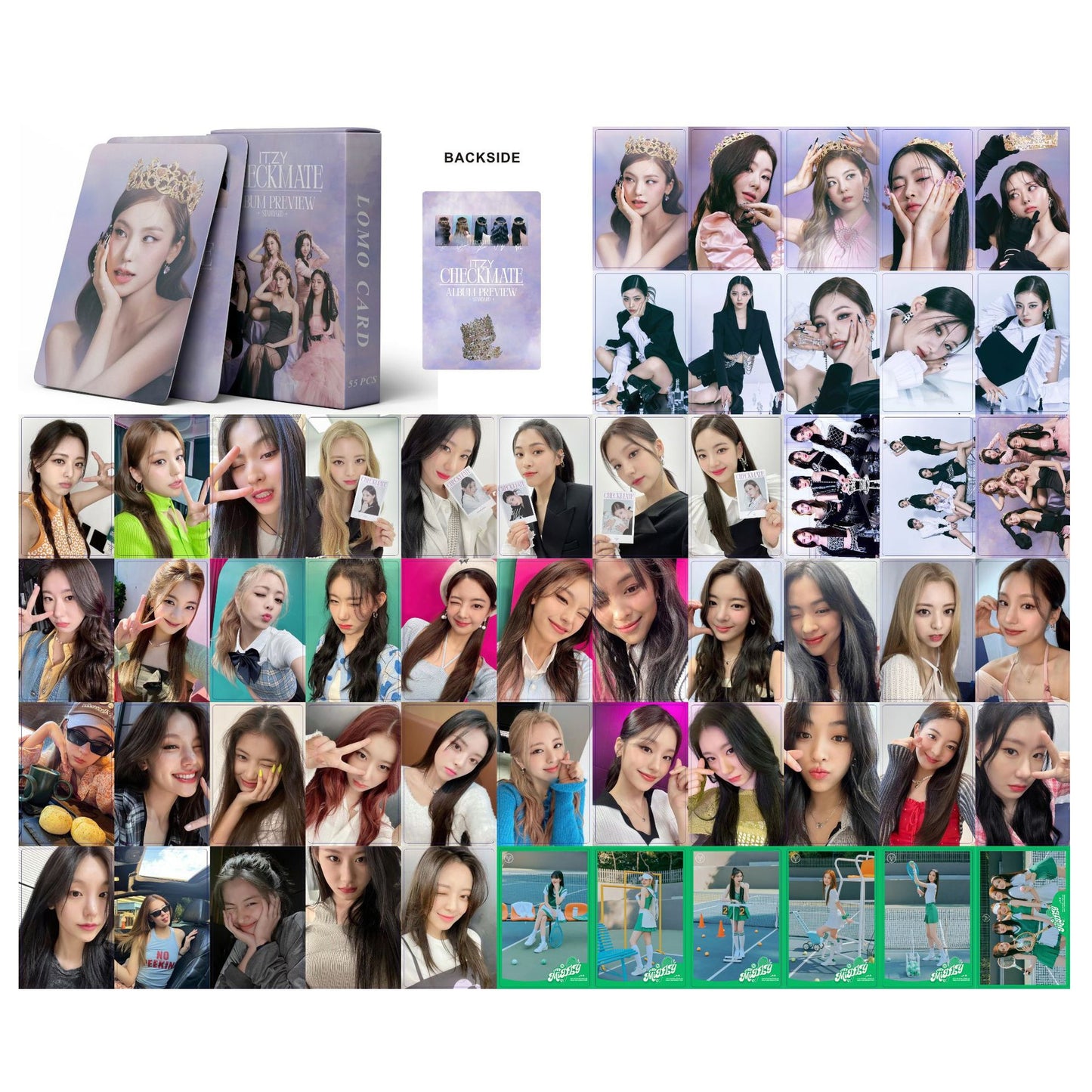 55PCS/Set Kpop Aespa Photocards Lomo Card welcome to my world LE SSERAFIM (G)I-DLE  IVE Photo Cards New Album 2023 Photocard