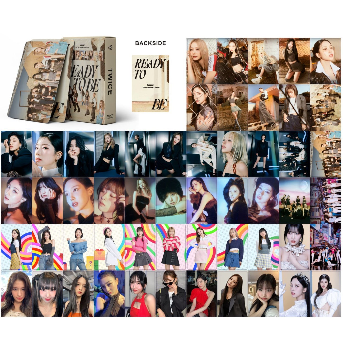 55PCS/Set Kpop Aespa Photocards Lomo Card welcome to my world LE SSERAFIM (G)I-DLE  IVE Photo Cards New Album 2023 Photocard