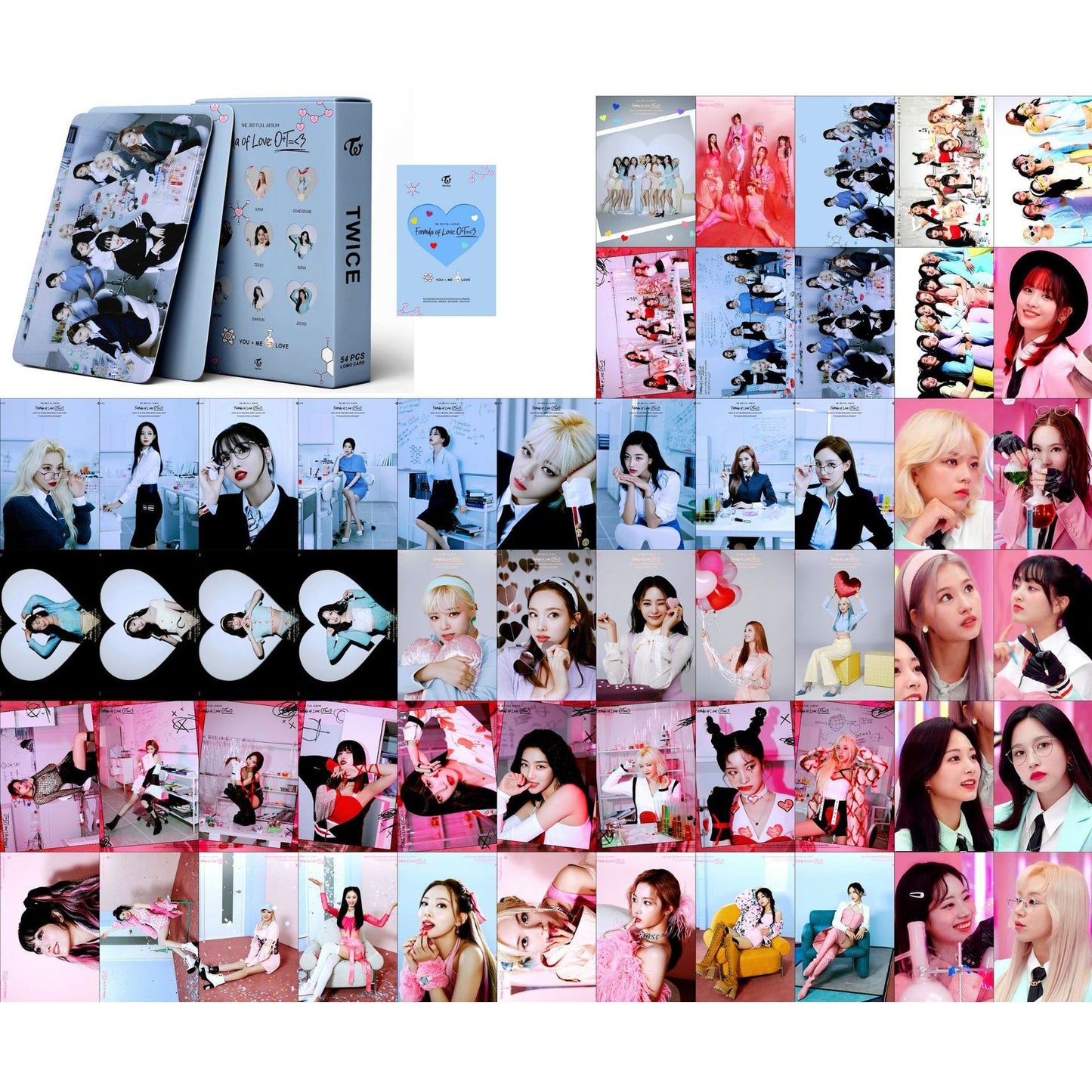 55PCS/Set Kpop Aespa Photocards Lomo Card welcome to my world LE SSERAFIM (G)I-DLE  IVE Photo Cards New Album 2023 Photocard