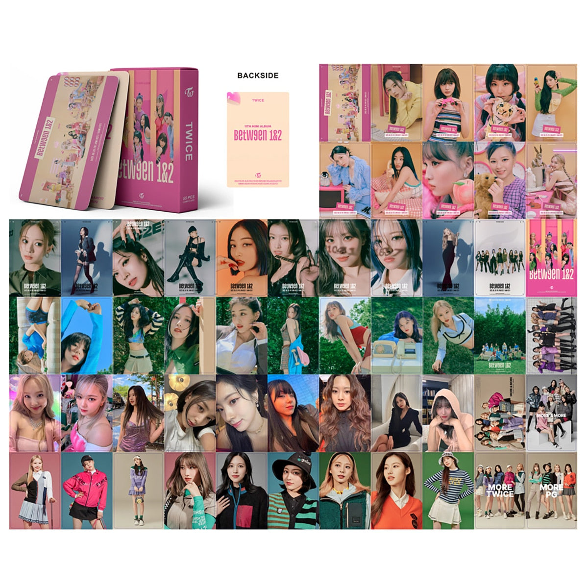 55PCS/Set Kpop Aespa Photocards Lomo Card welcome to my world LE SSERAFIM (G)I-DLE  IVE Photo Cards New Album 2023 Photocard