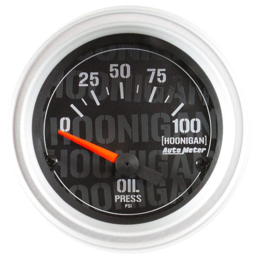 Autometer Hoonigan 52mm 100psi Full Electronic Oil Pressure Gauge - armamenter