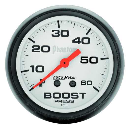 Autometer Phantom 52mm 0-60 PSI Mechanical Boost Gauge - armamenter