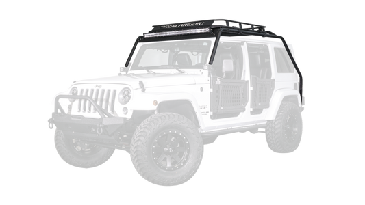 Body Armor 4x4 07-18 Jeep Wrangler JK Windshield Light Bar - armamenter