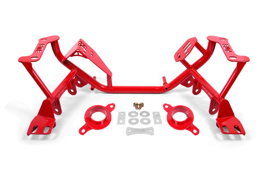 BMR 79-95 Ford Mustang K-Member Standard Version w/Spring Perches - Red - armamenter