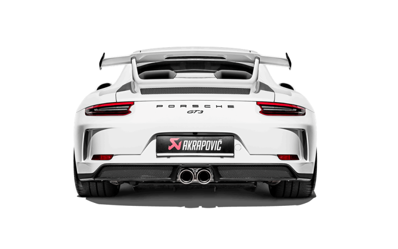 Akrapovic 2018 Porsche 911 GT3 (991.2) Slip-On Race Line (Titanium) w/Titanium Tail Pipe Set - armamenter