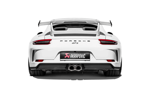 Akrapovic 2018 Porsche 911 GT3 (991.2) Slip-On Race Line (Titanium) w/Titanium Tail Pipe Set - armamenter