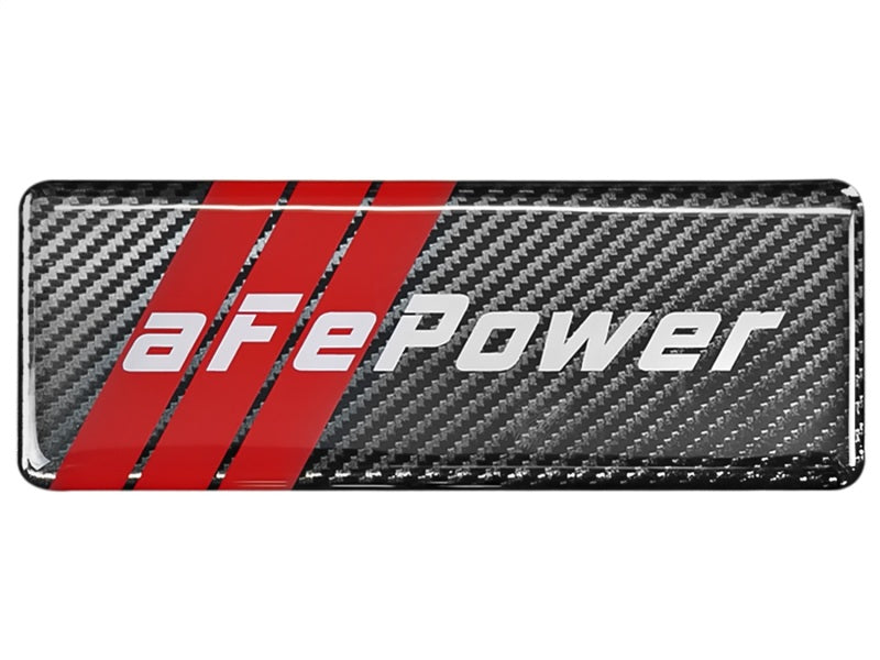 aFe POWER Motorsports Logo Urocal Carbon Fiber 1.86in x 5.12in - armamenter