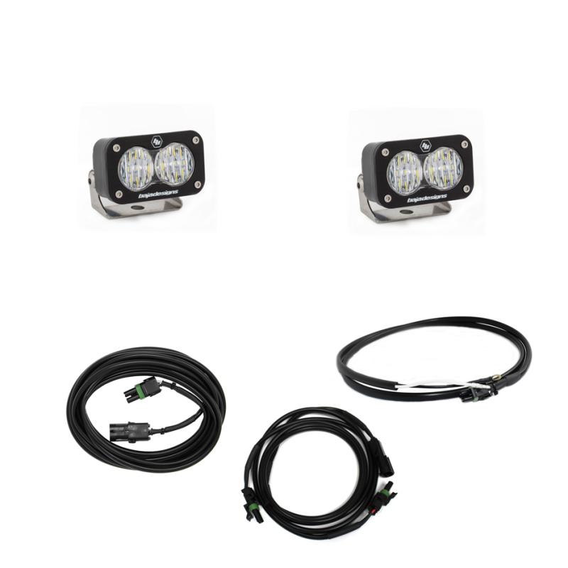 Baja Designs Jeep JL LED Light Kit Reverse Kit w/ Upfitter Dual S2 Sport w/C - armamenter