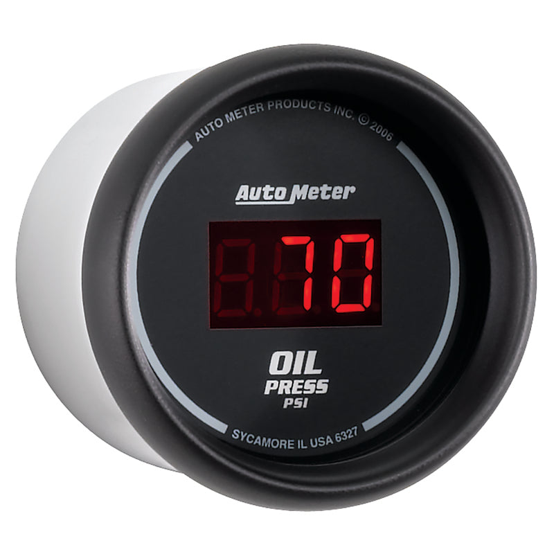 Autometer Black 0-100 psi Digital Oil Pressure Gauge - armamenter