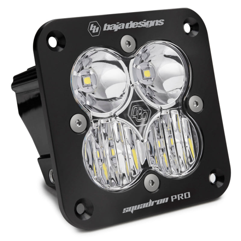 Baja Designs Squadron Pro Driving/Combo Pattern Flush Mount Black LED Light Pod - Clear - armamenter