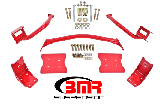 BMR 79-04 Fox Mustang Torque Box Reinforcement Plate Kit(TBR005R And TBR003R) - Red - armamenter