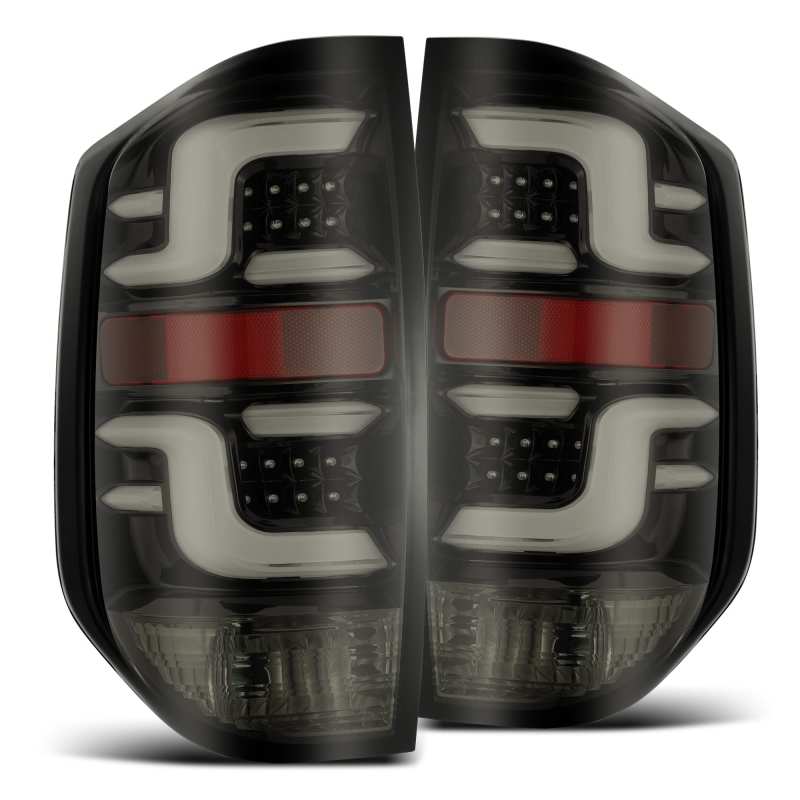 AlphaRex 14-20 Toyota Tundra PRO-Series LED Tail Lights Jet Black - armamenter