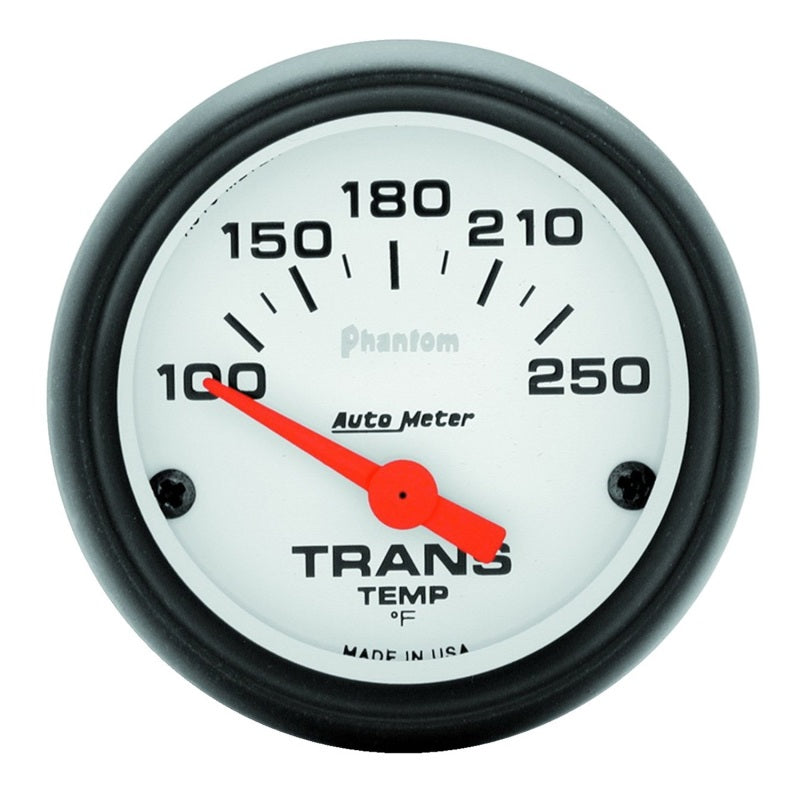 Autometer Phantom 52mm Short Sweep Electronic 100-250 Deg F Transmission Temperature Gauge - armamenter