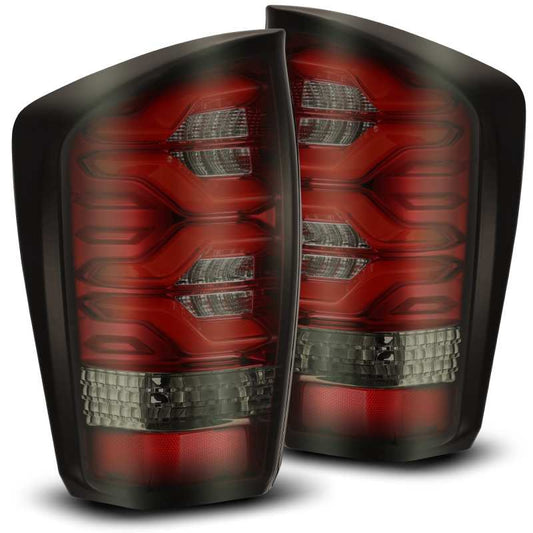 AlphaRex 16-20 Toyota Tacoma PRO-Series LED Tail Lights Red Smoke - armamenter