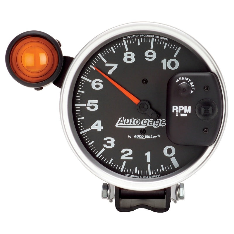 Autometer 5 inch 10,000 RPM Monster Shift Lite Pedestal Tachometer - armamenter