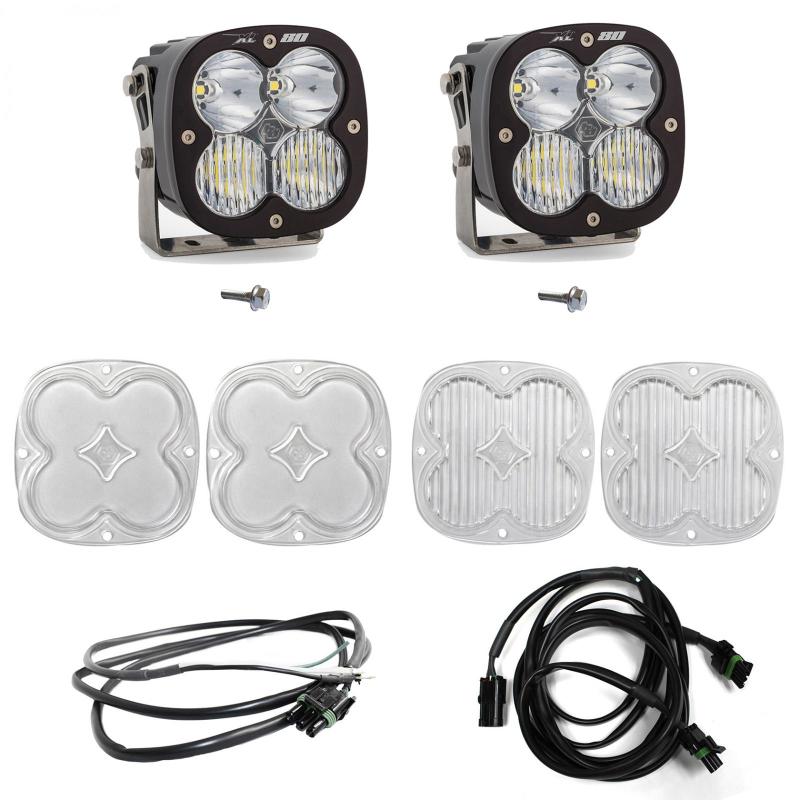 Baja Designs 2021+ Ford Bronco A Piller Light Kit XL80 D/C w/Upfitter - armamenter