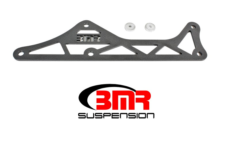 BMR 16-17 6th Gen Camaro Steel Driveshaft Tunnel Brace - Black Hammertone - armamenter