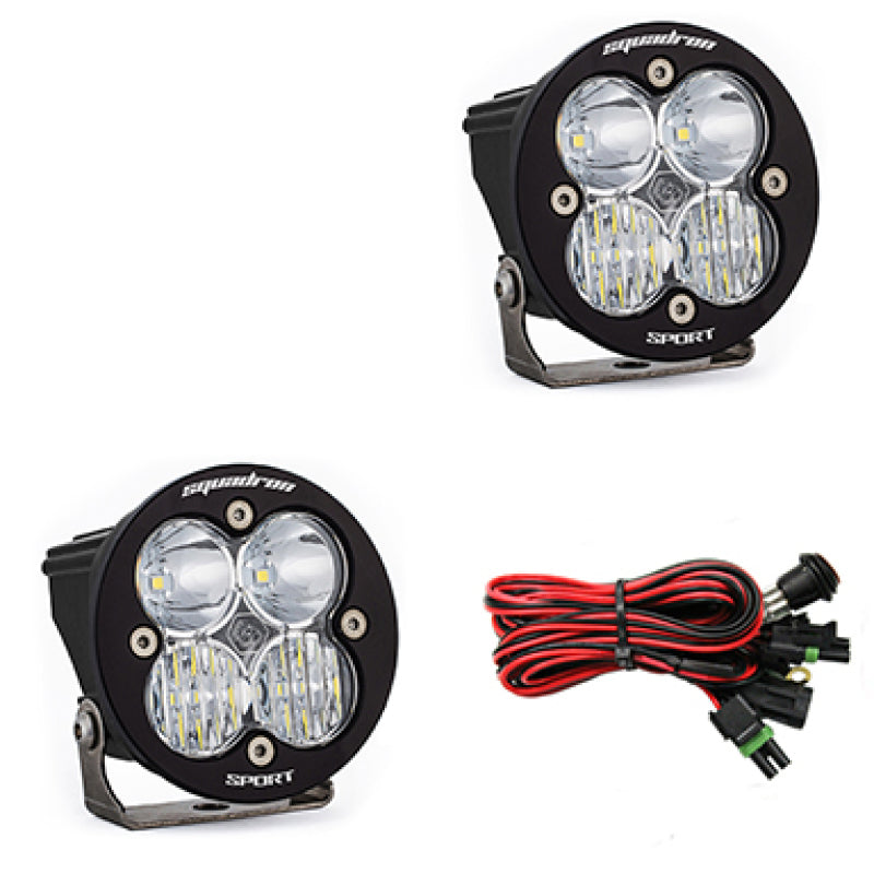 Baja Designs Squadron R Sport Driving/Combo Pair LED Light Pods - Clear - armamenter