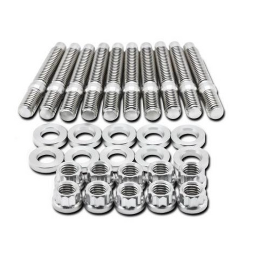 BLOX Racing SUS303 Stainless Steel Intake Manifold Stud Kit M8 x 1.25mm 55mm in Length - 10-piece - armamenter