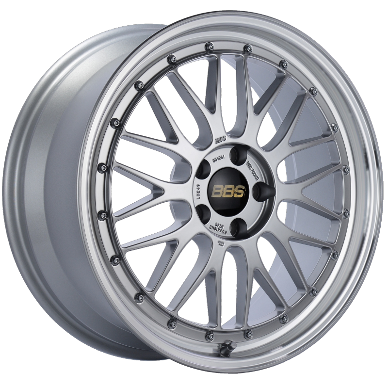 BBS LM 19x8.5 5x112 ET48 Diamond Silver Center Diamond Cut Lip Wheel -82mm PFS/Clip Required - armamenter