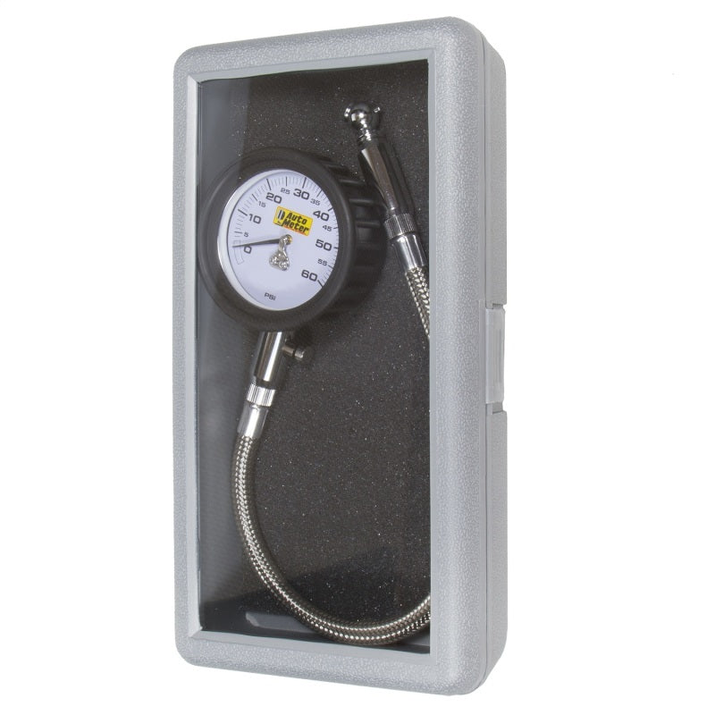 Autometer NASCAR Performance 60PSI Lo-Pressure Tire Pressure Gauge - armamenter