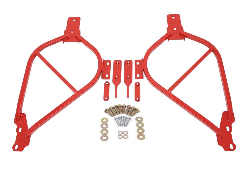 BMR 14-17 Chevy SS Sedan Bolt-On Subframe Connectors - Red - armamenter