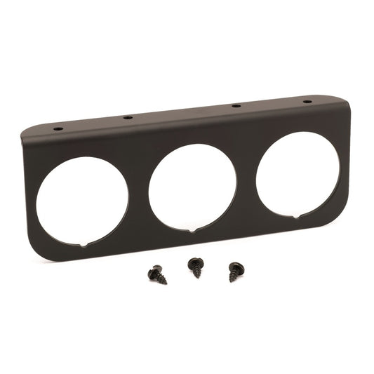 Autometer 2-1/16in Black 3-Hole Gauge Panel - armamenter