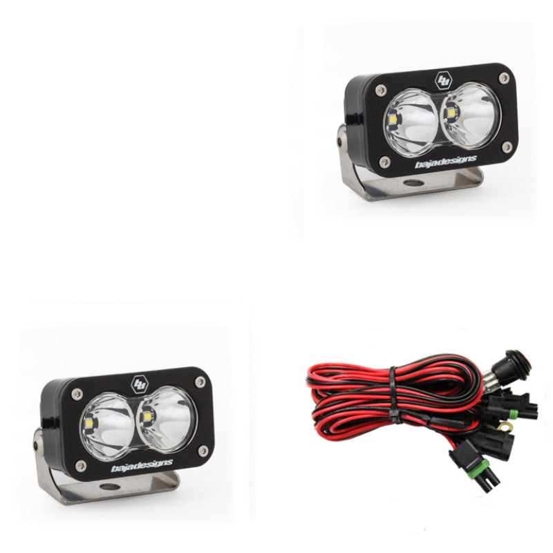 Baja Designs S2 Pro Series LED Light Pods Work/Scene Pattern - Pair - armamenter