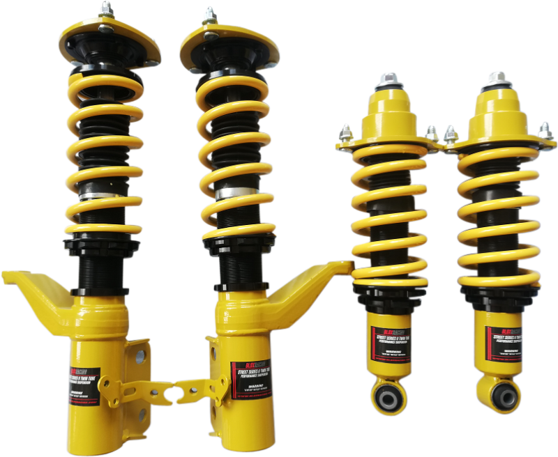 BLOX Racing 02-05 Rsx/01-05 Civic- Non-Adjustable Damping Street Series II Coilovers - armamenter