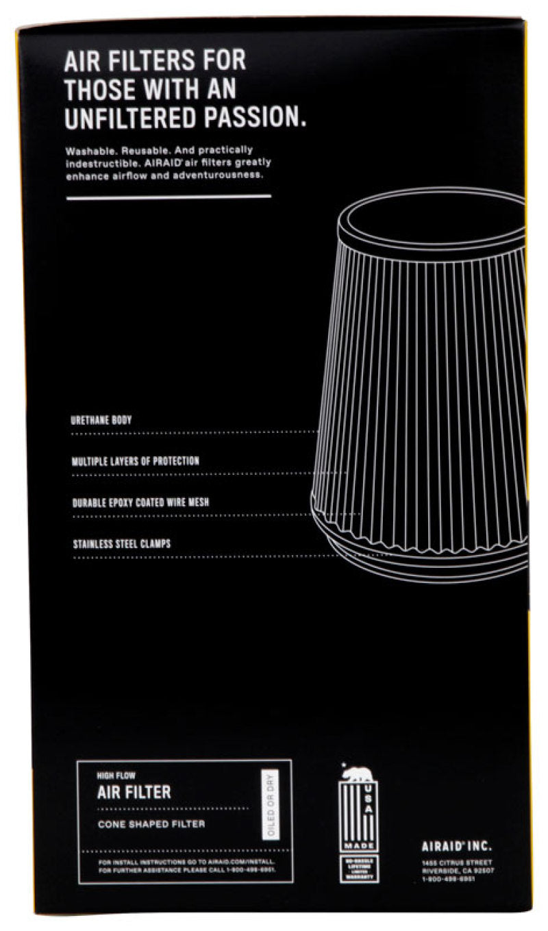 Airaid Universal Air Filter - Cone 3 1/2 x 6 x 4 5/8 x 9 - armamenter