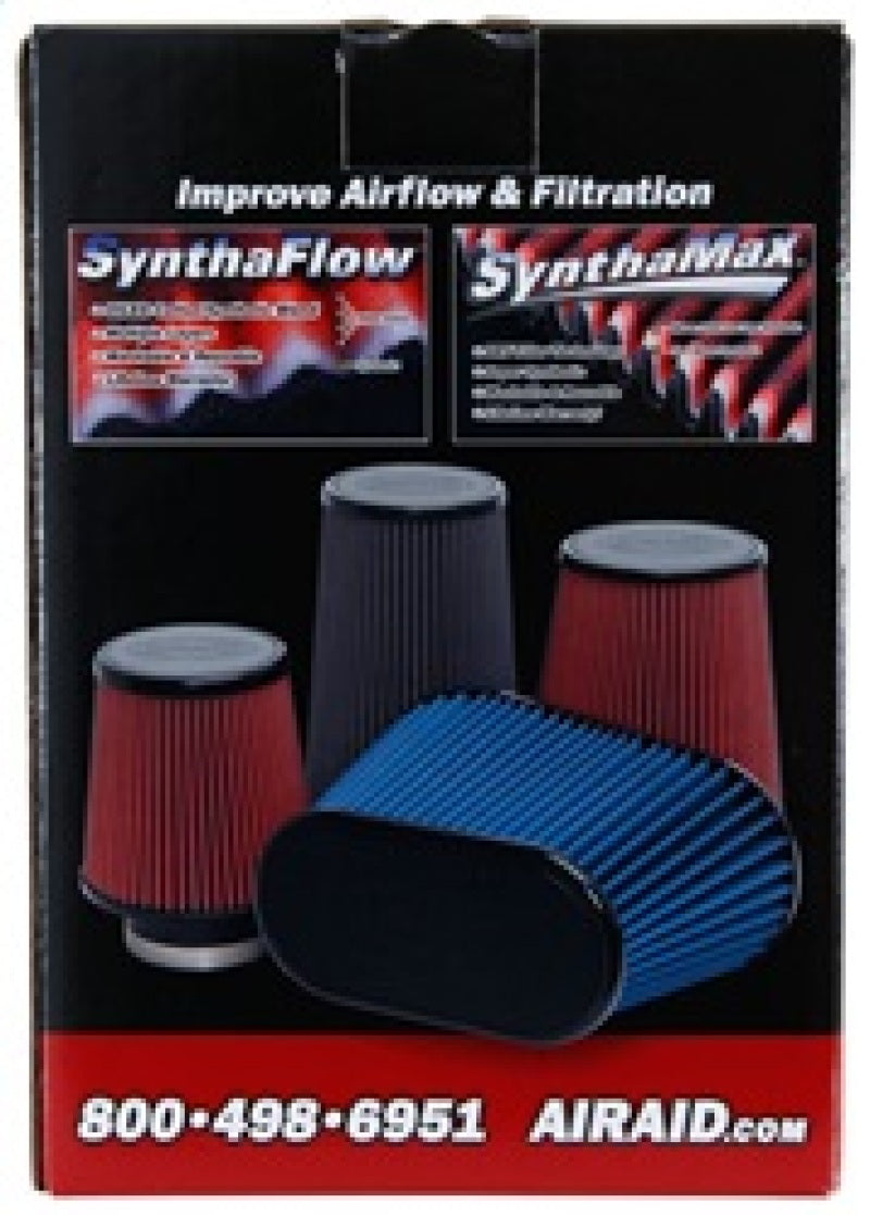 Airaid Universal Air Filter - Cone 4 x 7 x 4 5/8 x 7 w/ Short Flange - Blue SynthaMax - armamenter