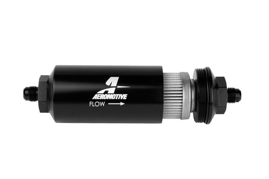 Aeromotive In-Line Filter - (AN-06 Male) 100 Micron Stainless Steel Element - armamenter