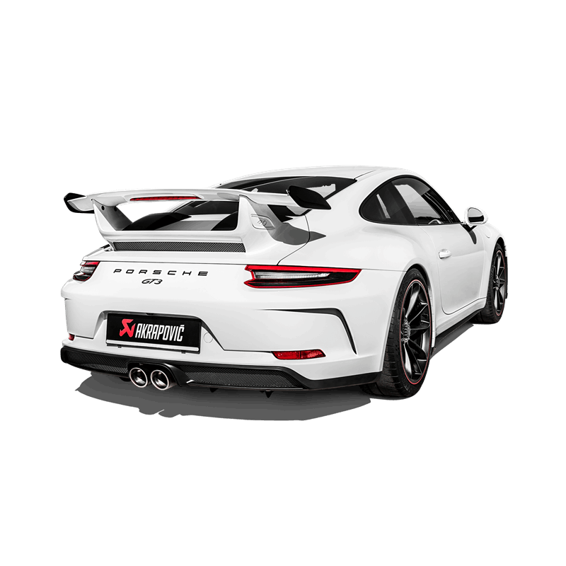 Akrapovic 2018 Porsche 911 GT3 (991.2) Slip-On Race Line (Titanium) w/Titanium Tail Pipe Set - armamenter