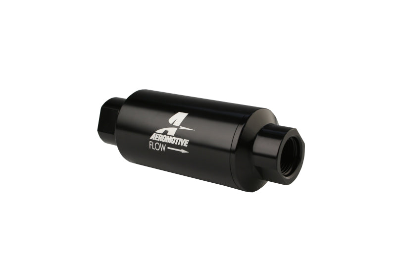 Aeromotive In-Line Filter - AN-10 - Black - 10 Micron - armamenter