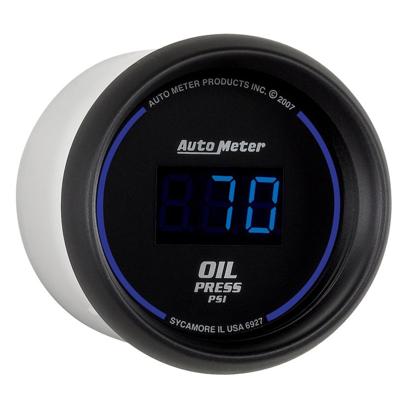 Autometer Cobalt Digital 52.4mm Black 0-100psi Oil Pressure Gauge - armamenter