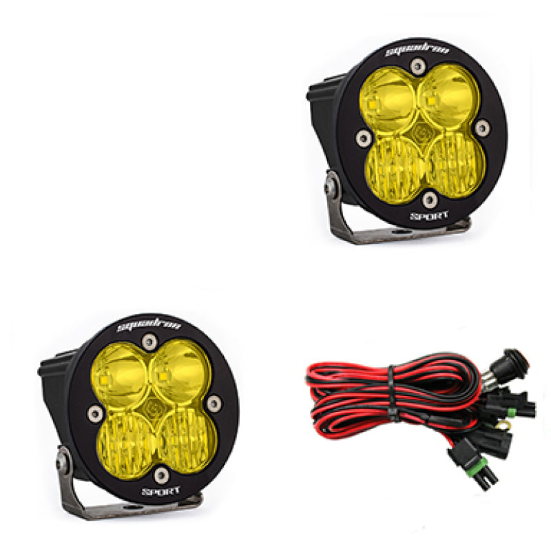 Baja Designs Squadron R Sport Driving/Combo Pair LED Light Pods - Amber - armamenter