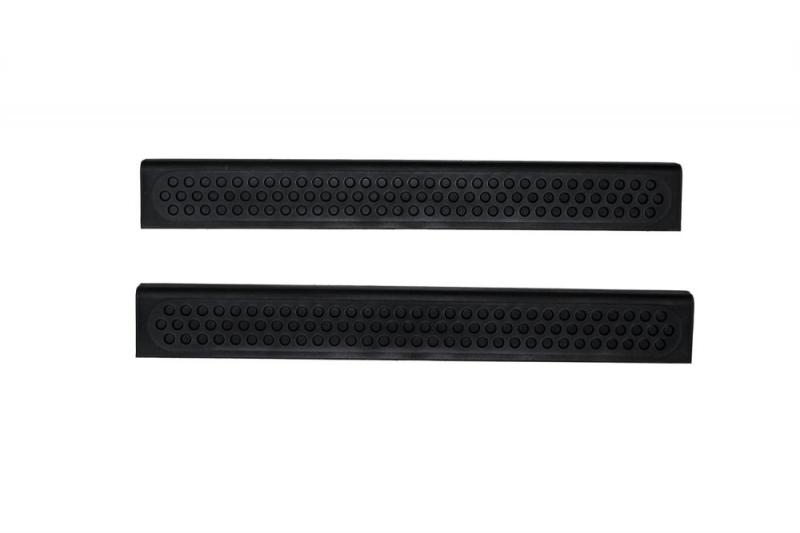 AVS Universal Stepshields Door Sills 2pc - Black - armamenter