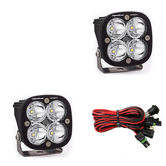 Baja Designs Squadron Sport Spot LED Light Pods - Clear - armamenter