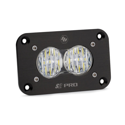 Baja Designs S2 Sport Flush Mount Wide Cornering Pattern LED Work Light - Clear Lens - armamenter