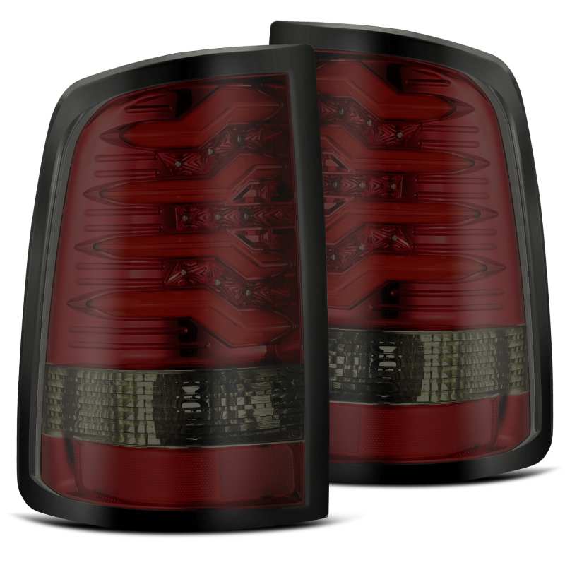 AlphaRex 09-18 Dodge Ram 1500 PRO-Series LED Tail Lights Red Smoke - armamenter