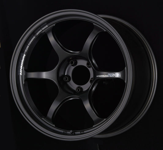 Advan RG-D2 18x9.5 +35 5-120 Semi Gloss Black Wheel - armamenter