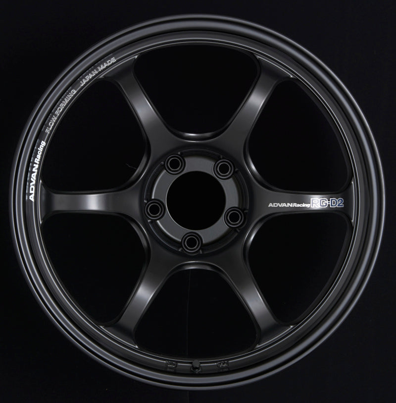 Advan RG-D2 18x9.5 +35 5-120 Semi Gloss Black Wheel - armamenter