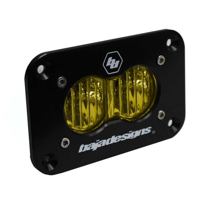 Baja Designs S2 Wide Cornering Sport Flush Mount LED - Amber - armamenter