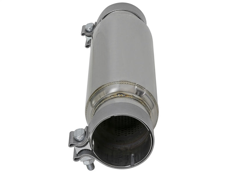 aFe MACH Force-Xp 409 SS Resonator 3in. Inlet/Outlet / 4in. Diameter / 12in. Body / 16in. Length - armamenter